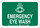Brady B-120 Fiberglass Reinforced Polyester Rectangle Eyewash Sign - 10 in Width x 7 in Height - 73643