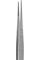 Excelta Forceps - Stainless Steel Straight Fine Serrated Point Tip - 0.0335 in Tip Width - 6.375 in Length - JS-10