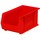 Akro-Mils Akrobin 60 lb Red Industrial Grade Polymer Hanging / Stacking Storage Bin - 14 3/4 in Length - 8 1/4 in Width - 7 in Height - 1 Compartments - 30240 RED