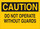 Brady B-401 Polystyrene Rectangle Yellow Equipment Safety Sign - 10 in Width x 7 in Height - 22879