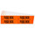 Brady 152376 Black on Orange Rectangle Vinyl Cloth Conduit & Voltage Label - 4.125 in Width - 1.125 in Height - B-498