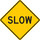 Brady B-959 Aluminum Diamond Yellow Stop Signs, Traffic Control Signs & Banners Sign - 24 in Width x 24 in Height - 80099