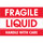 Tape Logic DL2165 Glass/Liquid Labels - 2 in x 3 in - Semi-Gloss Coated Paper - Red/White - 11194