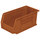 Akro-Mils Akrobin Earthsaver 30 lb Terra Cotta Hanging / Stacking Storage Bin - 10 7/8 in Length - 5 1/2 in Width - 5 in Height - 1 Compartments - 30230RECY TERRA COTTA