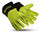 HexArmor Chrome Series Chrome Series Black/Lime 10 Goatskin Cut and Sewn Welding & Heat-Resistant Gloves - ANSI A8 Cut Resistance - 4085-XL (10)