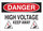 Brady B-401 Polystyrene Rectangle White Electrical Safety Sign - 10 in Width x 7 in Height - 25540