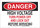 Brady B-555 Aluminum Rectangle White Electrical Safety Sign - 14 in Width x 10 in Height - 127557