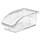 Akro-Mils Insight 10 lb Clear Polycarbonate Hanging / Stacking Storage Bin - 7 3/8 in Length - 4 1/8 in Width - 3 1/4 in Height - 1 Compartments - AKRO-MILS 305A3