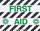 Brady Toughstripe B-534 Polyester Rectangle White First Aid Sign - 18 in Width x 14 in Height - Laminated - 104491