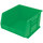 Akro-Mils Akrobin 75 lb Green Industrial Grade Polymer Hanging / Stacking Storage Bin - 18 in Length - 16 1/2 in Width - 11 in Height - 1 Compartments - 30270 GREEN