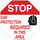 Brady B-302 Polyester Octagon White PPE Sign - 24 in Width x 24 in Height - Laminated - 128681