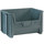Grey Plastic Stackable Bins - 12.4375 in Height - 3029