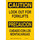 Brady B-302 Polyester Rectangle Yellow Truck & Forklift Warehouse Traffic Sign - 7 in Width x 10 in Height - Laminated - Language English / Spanish - 123997