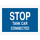 Brady B-120 Fiberglass Reinforced Polyester Rectangle Blue Stop Signs, Traffic Control Signs & Banners Sign - 15 in Width x 12 in Height - 75212