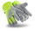 HexArmor SteelLeather 5039 High-Vis/Gray 10 Grain Cowhide Cut and Sewn Cut-Resistant Gloves - ANSI A8 Cut Resistance