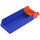 Akro-Mils 20 lb Blue / Orange Indicator Storage Bin - 17 7/8 in Length - 6 5/8 in Width - 4 in Height - 1 Compartments - 36468 BLUE