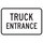 Brady B-302 Polyester Rectangle White Truck & Forklift Warehouse Traffic Sign - 18 in Width x 12 in Height - Laminated - 124418