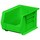Akro-Mils Akrobin 50 lb Green Industrial Grade Polymer Hanging / Stacking Storage Bin - 10 3/4 in Length - 8 1/4 in Width - 7 in Height - 1 Compartments - 30239 GREEN
