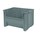 Akro-Mils Stak-N-Store 75 lb Gray Industrial Grade Polymer Stacking Storage Bin - 15 1/4 in Length - 19 7/8 in Width - 12 7/16 in Height - 1 Compartments - 13017 GREY