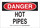 Brady B-302 Polyester Rectangle White Equipment Safety Sign - 14 in Width x 10 in Height - Laminated - 125867
