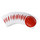 Brady THTEP-196-593RD Die-Cut Printer Label Roll - Polyester - White on Red - B-593 - 89660