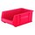 Akro-Mils Akrobin 200 lb Red Industrial Grade Polymer Stacking Storage Bin - 20 in Length - 12 3/8 in Width - 8 in Height - 1 Compartments - 30281 RED