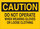 Brady B-401 Polystyrene Rectangle Yellow Equipment Safety Sign - 10 in Width x 7 in Height - 22877