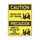 Brady B-401 Polystyrene Rectangle Yellow Truck & Forklift Warehouse Traffic Sign - 10 in Width x 14 in Height - Language English / Spanish - 38942