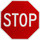 Brady Aluminum Octagon Red Stop Signs, Traffic Control Signs & Banners Sign - 24 in Width x 24 in Height - 95044