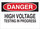 Brady B-401 Polystyrene Rectangle White Electrical Safety Sign - 10 in Width x 7 in Height - 25548