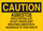 Brady B-401 Polystyrene Rectangle Yellow Hazardous Material Sign - 10 in Width x 7 in Height - 22701