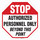 Brady Aluminum Octagon White Stop Signs, Traffic Control Signs & Banners Sign - 24 in Width x 24 in Height - 103645
