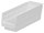 Akro-Mils 78 cu in White Industrial Grade Polymer Shelf Storage Bin - 11 5/8 in Length - 4 1/8 in Width - 4 in Height - 1 Compartments - 30120 WHITE