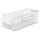 Akro-Mils Akrobin 300 lb Clear Industrial Grade Polymer Stacking Storage Bin - 29 7/8 in Length - 11 in Width - 10 in Height - 1 Compartments - 30292SCLAR