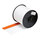 Brady 113222 Printer Label Roll - 4 in x 100 ft - Vinyl - Orange / White - B-595 - 98588