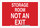 Brady B-555 Aluminum Rectangle Red Door Sign - 10 in Width x 7 in Height - 127098