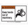 Brady B-120 Fiberglass Reinforced Polyester Rectangle Orange Equipment Safety Sign - 10 in Width x 7 in Height - 62423