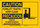 Brady B-302 Polyester Rectangle Yellow Truck & Forklift Warehouse Traffic Sign - 14 in Width x 10 in Height - Laminated - Language English / Spanish - 125384