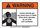 Brady B-120 Fiberglass Reinforced Polyester Rectangle White Chemical Warning Sign - 10 in Width x 7 in Height - 106029