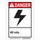 Brady Fiberglass Reinforced Polyester Rectangle White Electrical Safety Sign - 10 in Width x 14 in Height - 45024