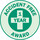 Brady Hard Hat Label 102027 - Green on Silver - 01116