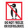 Tape Logic DL4040 International Safe-Handling Labels - 3 in x 4 in - Semi-Gloss Coated Paper - Red/White/Black - 11159