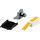 Brady M71EP-176-593-YL Die-Cut Printer Label Roll - 3 in x 1 in - Polyester - Yellow - B-593 - 92828