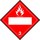 Brady B-101 Polycoated Tagstock Diamond Red Truck Placards Sign - 10.75 in Width x 10.75 in Height - 60394