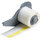 Brady M71-31-427-YL Die-Cut Printer Label Roll - 1 in x 1 1/2 in - Vinyl - Clear / Yellow - B-427 - 92598