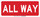 Brady B-401 Polystyrene Rectangle Red Stop Signs, Traffic Control Signs & Banners Sign - 17 in Width x 7 in Height - 124620