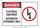 Brady B-302 Polyester Rectangle White Electrical Safety Sign - 10 in Width x 7 in Height - Laminated - 83679
