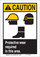 Brady B-401 Polystyrene Rectangle White PPE Sign - 10 in Width x 14 in Height - 124215