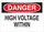 Brady B-302 Polyester Rectangle White Electrical Safety Sign - 10 in Width x 7 in Height - Laminated - 84905