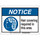 Brady B-869 Polypropylene Rectangle White Safety Awareness Label - 10 in Width x 7 in Height - 145762